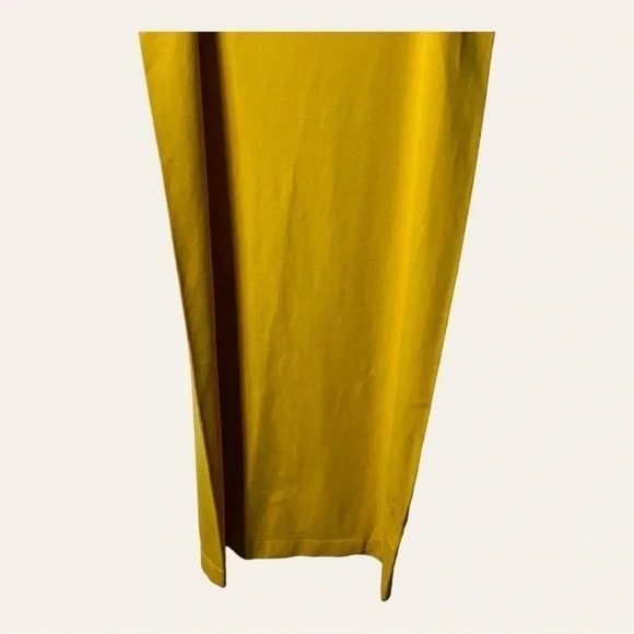 1711. YELETE SLIP DRESS MUSTARD IN COLOR ONE SIZE SPAGHETTI STRAPS SOFT - Picture 12 of 12